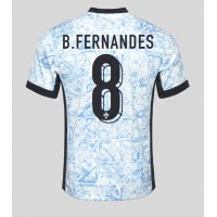 Camiseta Portugal Bruno Fernandes #8 Visitante Equipación Eurocopa 2024 manga corta